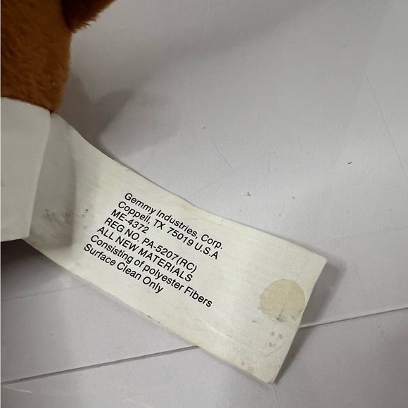 Vintage '90s Gemmy Singing Rudolph The Red Nosed Reindeer Light Up Nose 8" Plush - Picture 6 of 14